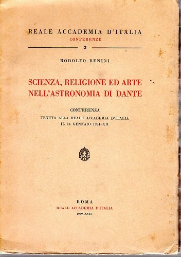 Scienza religione ed arte nell'astronomia di Dante conferenza tenuta alla …