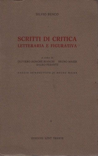 Scritti di critica letteraria e figurativa