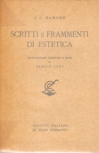 Scritti e frammenti di estetica