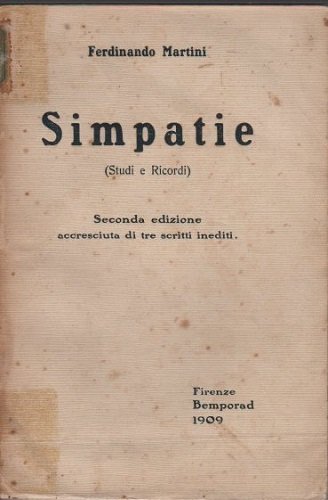 SIMPATIE (STUDI E RICORDI)