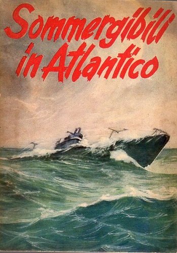 Sommergibili in Atlantico copertina e disegni di Attilio Giuliani