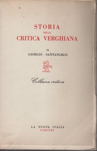 STORIA DELLA CRITICA VERGHIANA