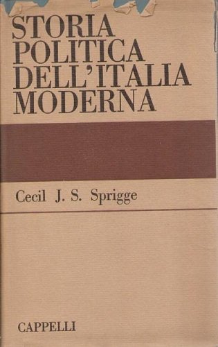 STORIA POLITICA DELL'ITALIA MODERNA