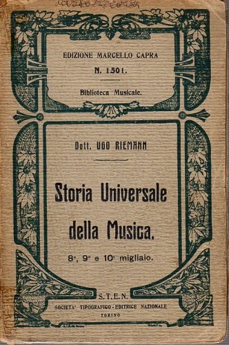 STORIA UNIVERSALE DELLA MUSICA