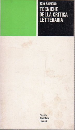 Tecniche della critica letteraria | Immagine principale