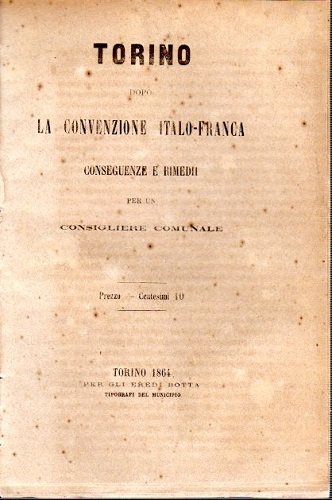 Torino dopo la convenzione italo franca conseguenze e rimedi per …