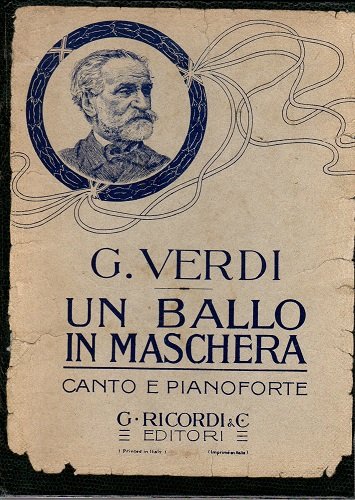 UN BALLO IN MASCHERA Canto e piano