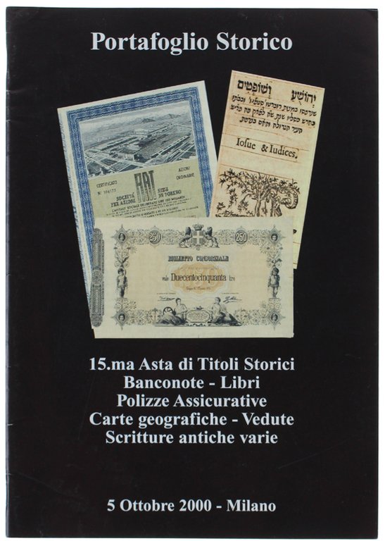 15.ma ASTA DI TITOLI STORICI - BANCONOTE - LIBRI - …