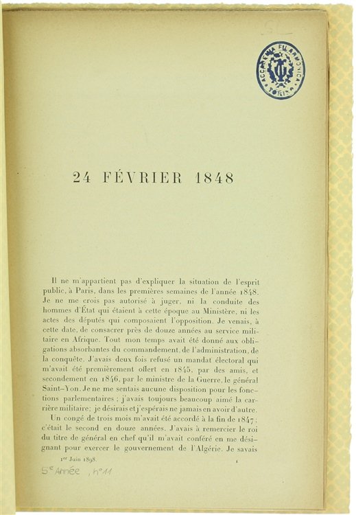 24 FÉVRIER 1848.