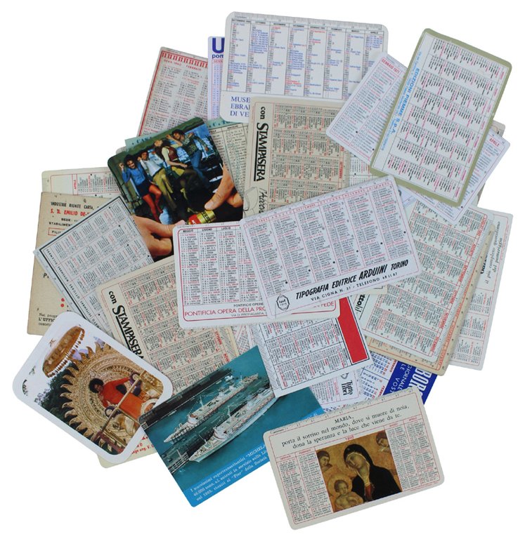 30 CALENDARIETTI TASCABILI 1950-1998+ UNO DEL 1929