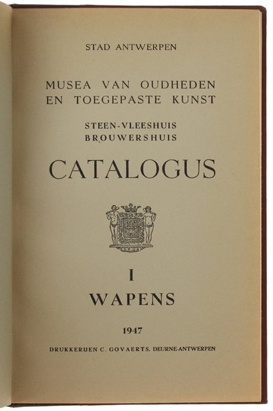 STAD ANTWERPEN. MUSEA VAN OUDHEDEN EN TOEGEPASTE KUNST. Steen Vleeshuis … | Immagine principale