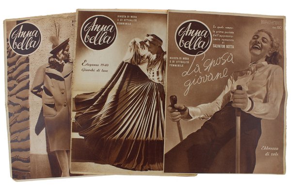 ANNABELLA. Rivista di moda e di attualità femminile. Anno VIII/1940 …