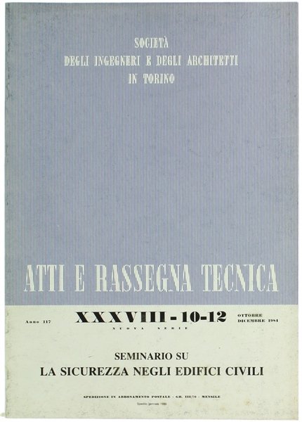 SEMINARIO SU: LA SICUREZZA NEGLI EDIFICI CIVILI.
