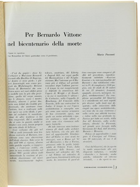 PER BERNARDO VITTONE NEL BICENTENARIO DELLA MORTE. (stralcio).