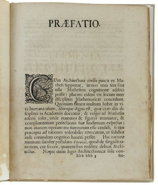 ELEMENTA ARCHITECTURAE CIVILIS.