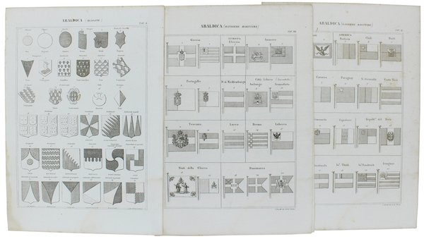 ARALDICA. 18 tavole originali in rame, tratte dall'ATLANTE della NUOVA …