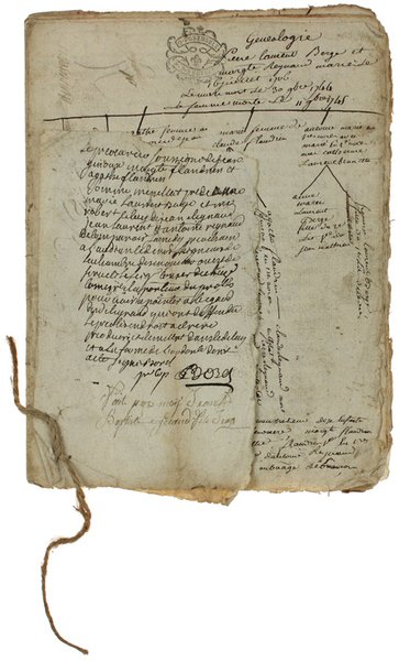 GENEALOGIE PIERRE LAURENT BERGE ET MARGARETE REYNAUD (documenti originali).