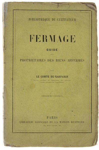 FERMAGE - Guide des Propriétaire de Biens Affermés.