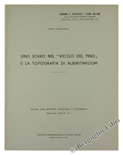 UNO SCAVO NEL "VICOLO DEL PINO" E LA TOPOGRAFIA DI …