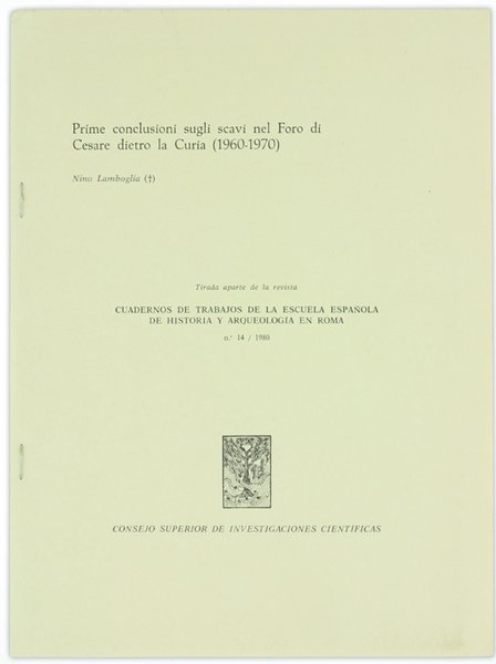 PRIME CONCLUSIONI SUGLI SCAVI NEL FORO DI CESARE DIETRO LA …