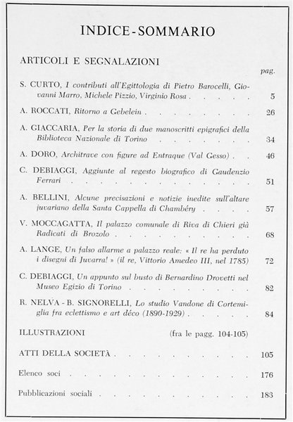 BOLLETTINO DELLA SOCIETA' PIEMONTESE DI ARCHEOLOGIA E BELLE ARTI - …