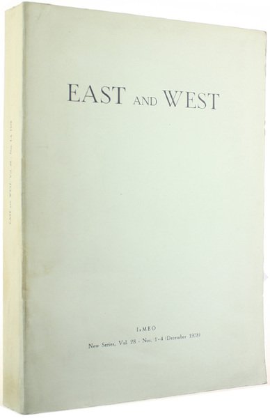 EAST AND WEST. New Series, vol. 28 - Nos. 1-4 …