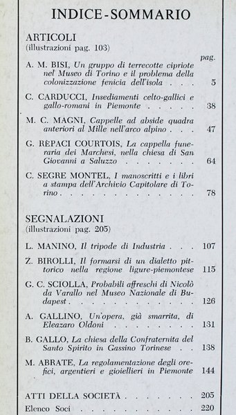 BOLLETTINO DELLA SOCIETA' PIEMONTESE DI ARCHEOLOGIA E BELLE ARTI - … | Immagine Gallery 2