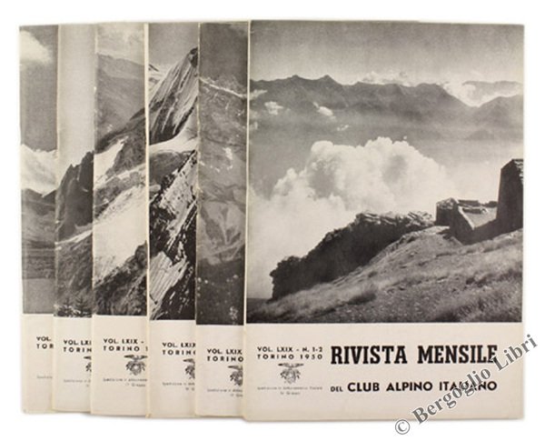 RIVISTA MENSILE DEL C.A.I. 1950 - Annata completa.