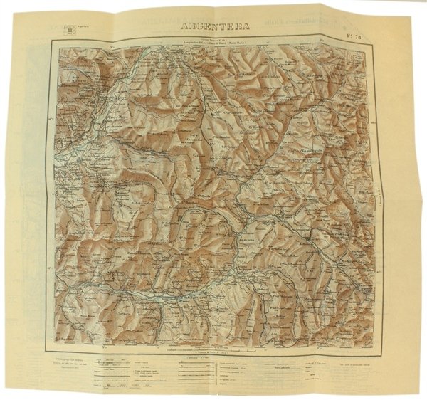 ARGENTERA. F.78 della Carta d'Italia.