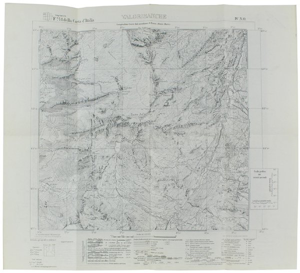 VALGRISANCHE. F° 41 IV N.O. della Carta d'Italia.