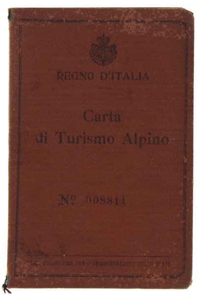 CARTA DI TURISMO ALPINO.