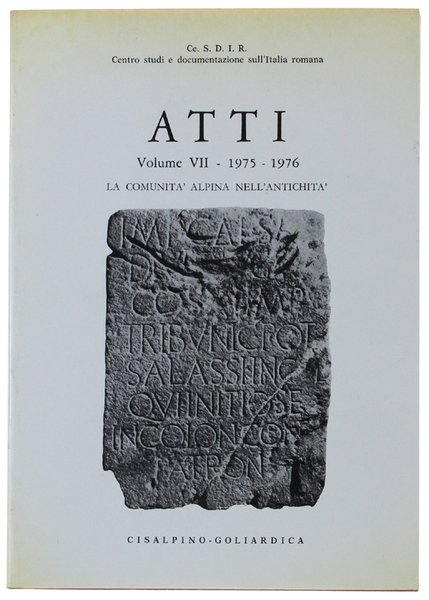 ATTI - Volume VII - 1975 - 1976 : LA …