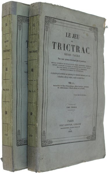 LE JEU DU TRICTRAC RENDU FACILE pour toute personne d'un …