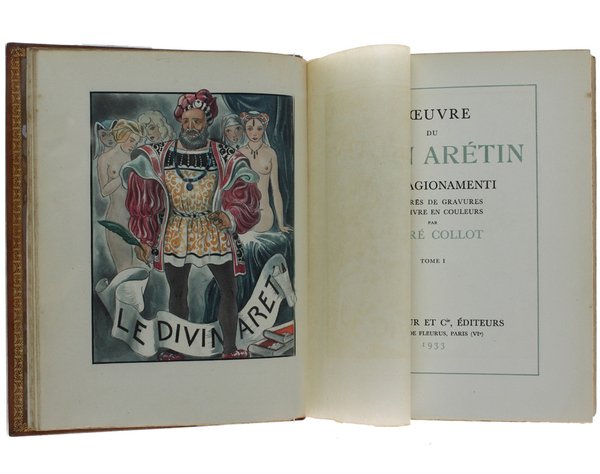 L'OEUVRE DU DIVIN ARETIN. LES RAGIONAMENTI illustrés de gravures sur …
