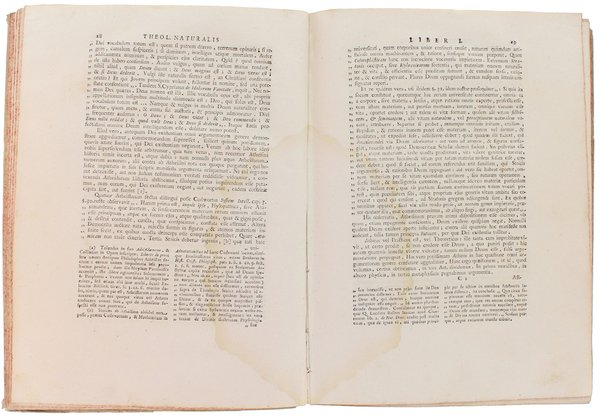 THEOLOGIAE NATURALIS - Libri tres. Tomus I. - Tomus II. …