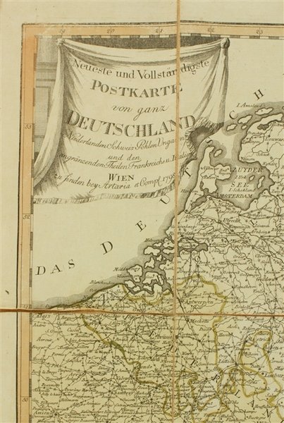 NEUESTE UND VOLLSTÄNDIGSTE POSTKARTE VON GANZ DEUTSCHLAND NIEDERLANDEN SCHWEIZ POHLEN …