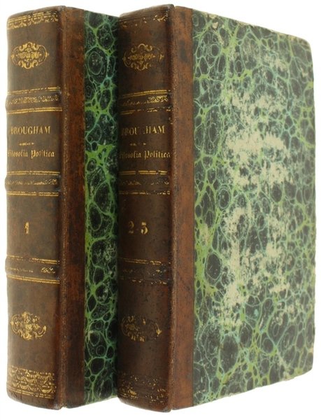 FILOSOFIA POLITICA DI LORD ENRICO BROUGHAM tradotta da Paolo Emiliani-Giudici …