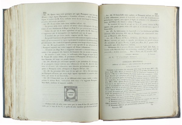 RACCOLTA DEI REGJ EDITTI, MANIFESTI, ED ALTRE PROVVIDENZE DE' MAGISTRATI …