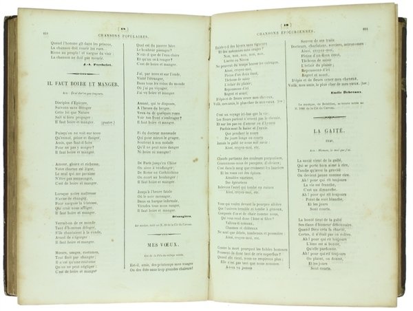 CHANSONS NATIONALES ET POPULAIRES DE FRANCE, accompagnées de notes historiques …