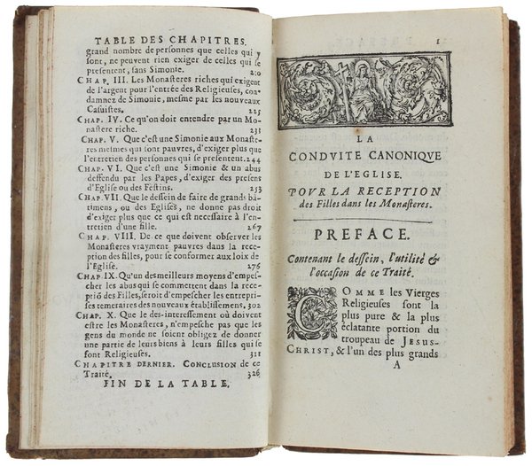 LA CONDUITE CANONIQUE DE L'EGLISE POUR LA RECEPTION DES FILLES …