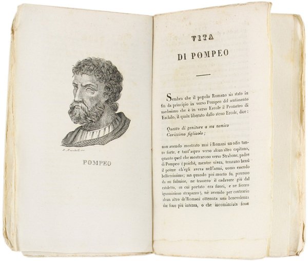 LE VITE DEGLI UOMINI ILLUSTRI volgarizzate da Girolamo Pompei [illustrata …