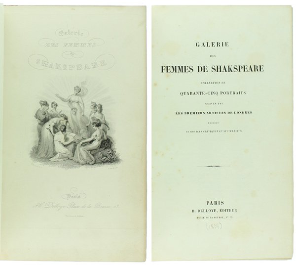 GALERIE DES FEMMES DE SHAKESPEARE. Collection de 45 portraits gravés …