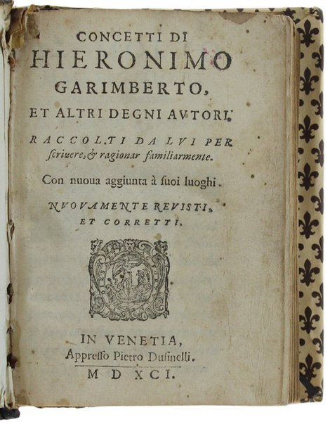 CONCETTI DI HIERONIMO GARIMBERTO, ED ALTRI DEGNI AUTORI, ed accolti …