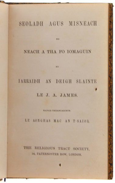 SEOLADH AGUS MISNEACH DO NEACH A THA FO IOMAGUIN AG …