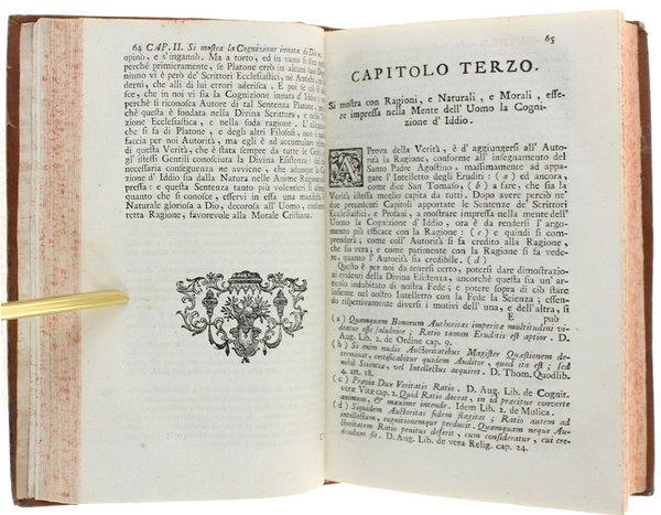 LA COGNIZIONE D'IDDIO impressa nella mente dell'uomo. Operetta di F. …