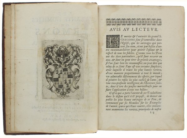 LES QUARANTE HOMILIES OU SERMONS DE S.GREGOIRE LE GRAND, PAPE, …