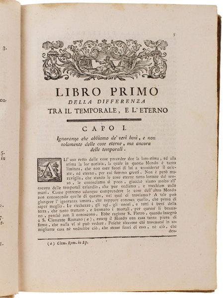 DELLA DIFFERENZA TRA IL TEMPORALE E L'ETERNO.