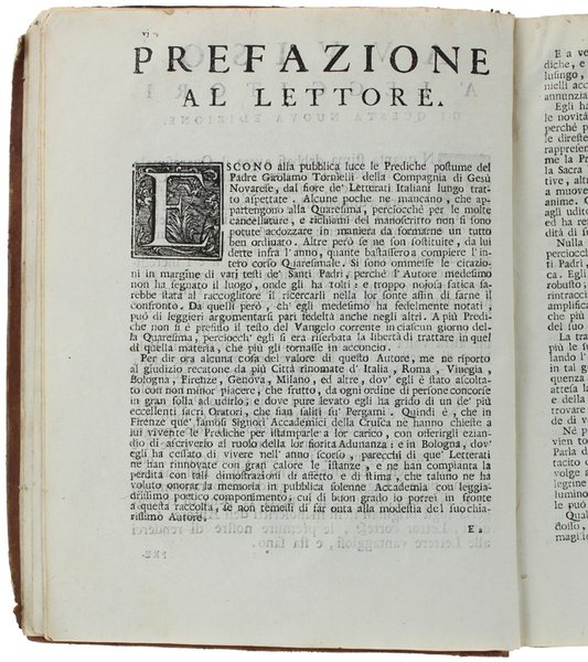 QUARESIMALE POSTUMO del Padre Girolamo Tornielli della Compagnia di Gesù.