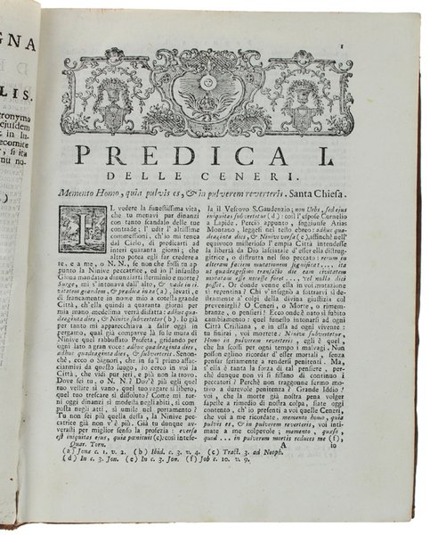 QUARESIMALE POSTUMO del Padre Girolamo Tornielli della Compagnia di Gesù.