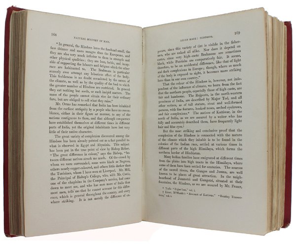 THE NATURAL HISTORY OF MAN. Comprising inquiries into the modifying …